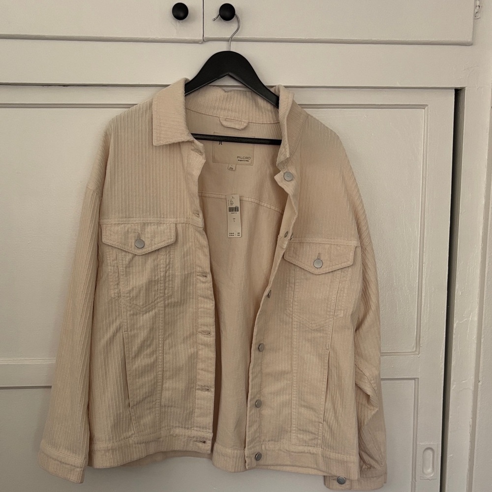 Anthropology Pilcro Cream Corduroy Jacket